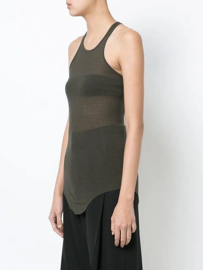 curved hem tank top