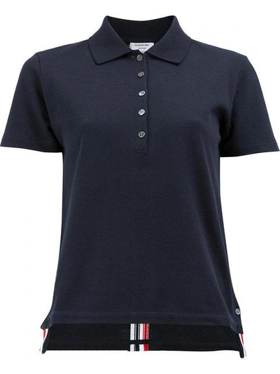 Shop Thom Browne Polo Shirt - Blue