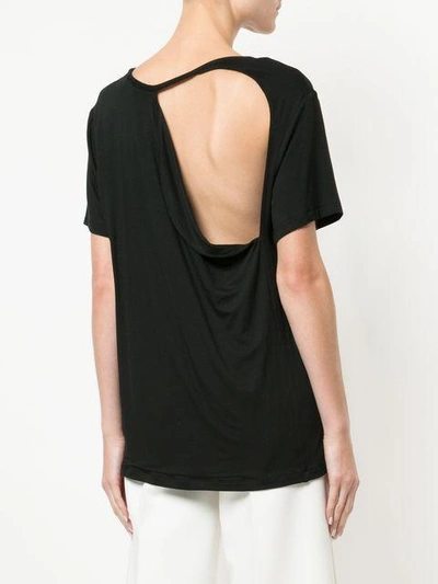 Shop Kacey Devlin Collapse Back T-shirt - Black