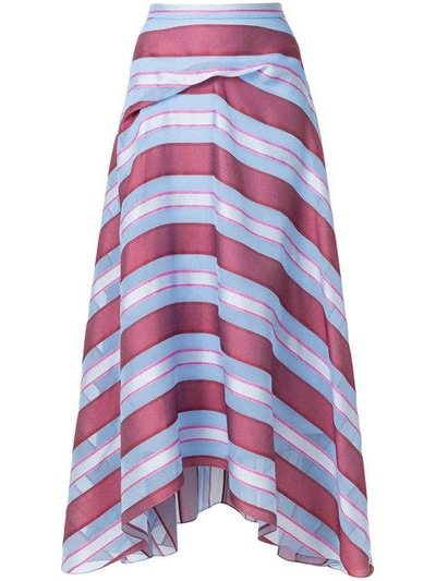 Shop Sies Marjan Striped Skirt In Blue