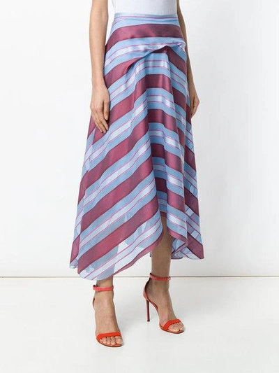 Shop Sies Marjan Striped Skirt In Blue