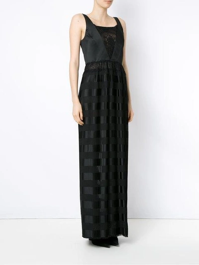 pleated gown