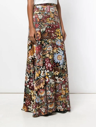 Tapestry maxi skirt