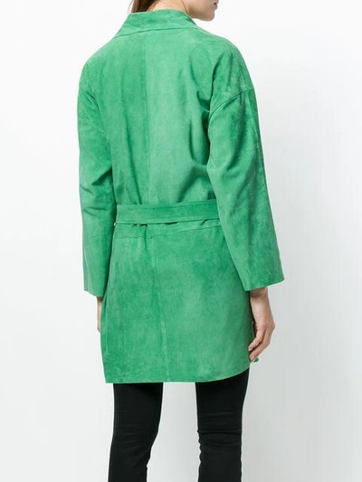 Shop Sylvie Schimmel Gabrielle Coat In Green