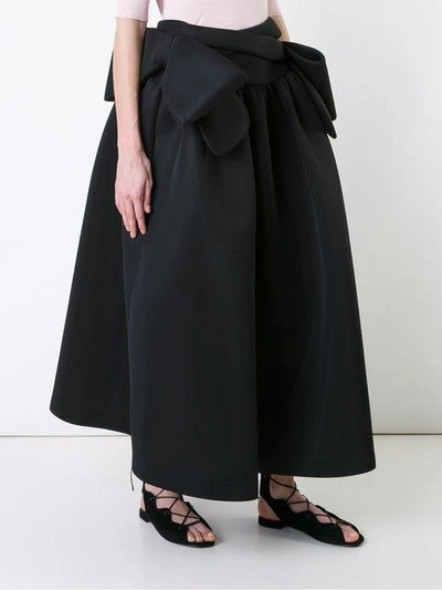 Shop Simone Rocha Bow Detail Maxi Skirt
