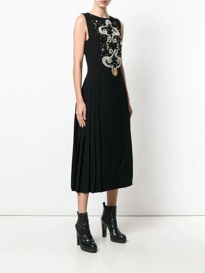 Shop Fausto Puglisi Embellished Midi Dress