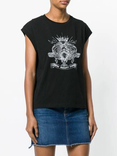 Shop Saint Laurent Logo Patch T-shirt - Black