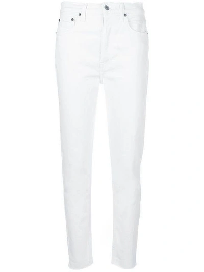 Shop Re/done Classic Skinny Jeans In White