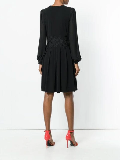 Shop Michael Michael Kors Floral Design Dress - Black