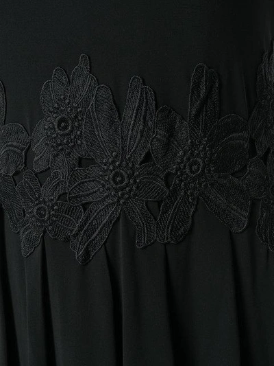 Shop Michael Michael Kors Floral Design Dress - Black