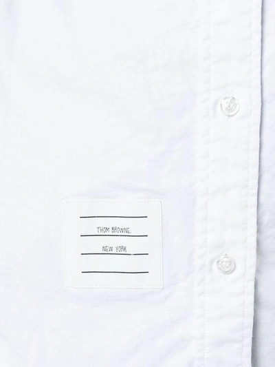 Shop Thom Browne Sleeveless Button-up Shirt - White