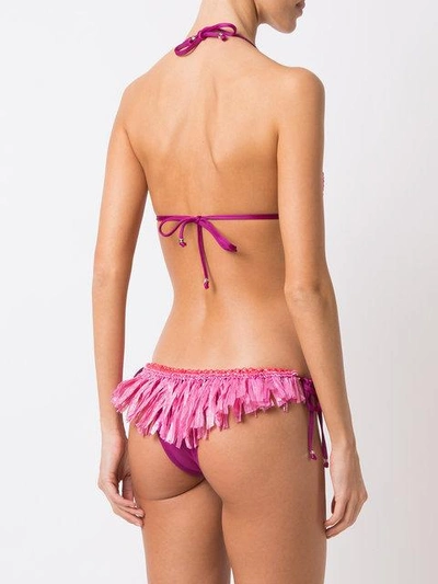Shop Amir Slama Triangle Bikini Set In Pink