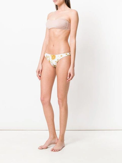 Shop Versace Trésor De La Mer Bikini Bottoms - White