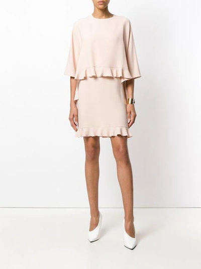 Shop Stella Mccartney Ruffle Trimmed Dress - Pink