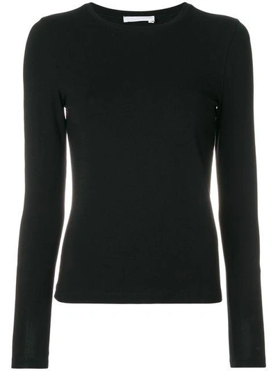 Shop Le Tricot Perugia Round Neck Sweater In Black