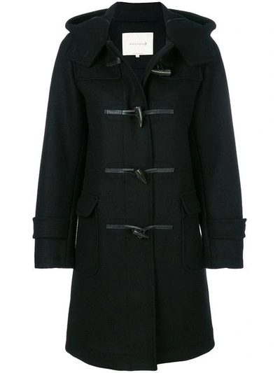 Shop Mackintosh Hooded Duffle Coat - Nero
