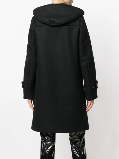 Shop Mackintosh Hooded Duffle Coat - Nero