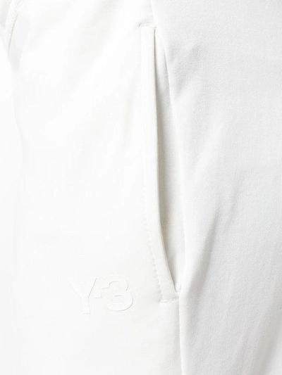 Shop Y-3 Slim-fit Tracksuit Trousers - White