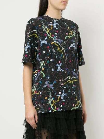 Shop Romance Was Born Cosmos Bow T-shirt In Black