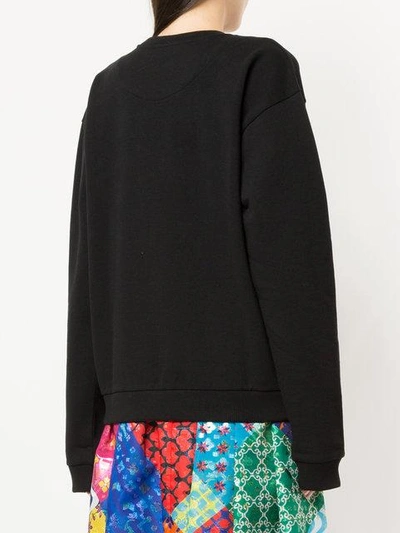 Shop Mary Katrantzou Besticktes Sweatshirt In Black
