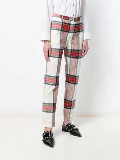 Shop Vivienne Westwood Tartan Trousers In Multicolour
