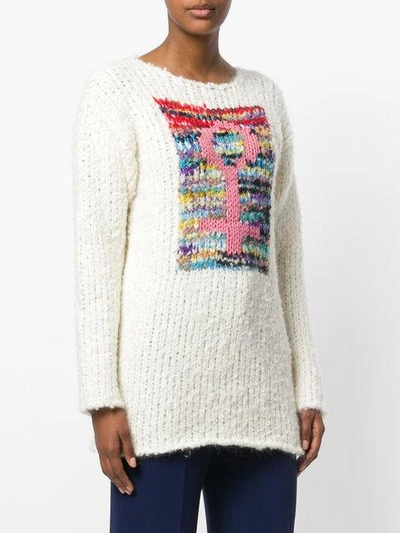 Shop Missoni Contrast Detail Jumper - White