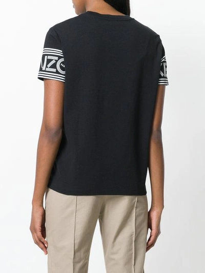 Shop Kenzo Logo Print T-shirt - Black