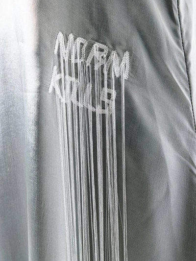 Shop Moohong Embroidered Detail Asymmetrical Dress - Grey