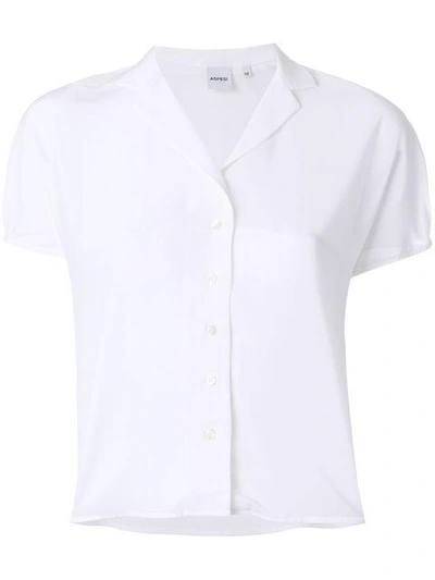 Shop Aspesi Shortsleeved Shirt In White