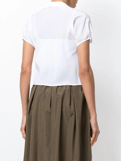 Shop Aspesi Shortsleeved Shirt In White