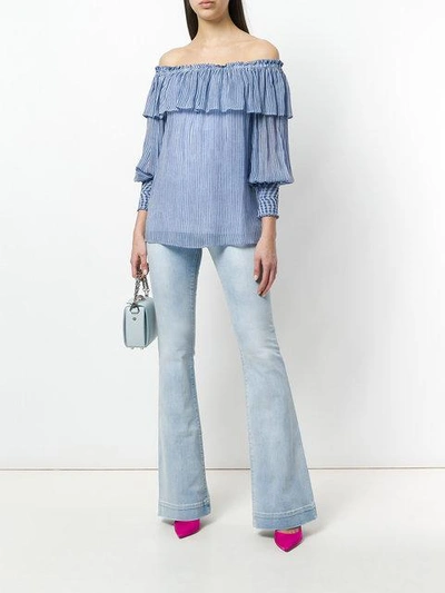 Shop Pinko Bootcut Jeans In Blue