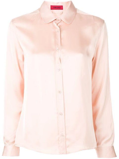Shop The Gigi Long Sleeve Shirt In Pink & Purple