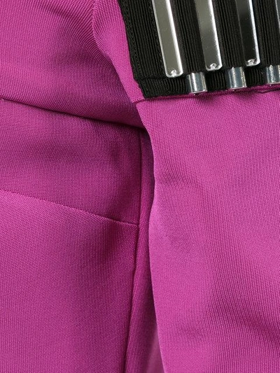 Shop David Koma Off-shoulder Midi Dress In Pink