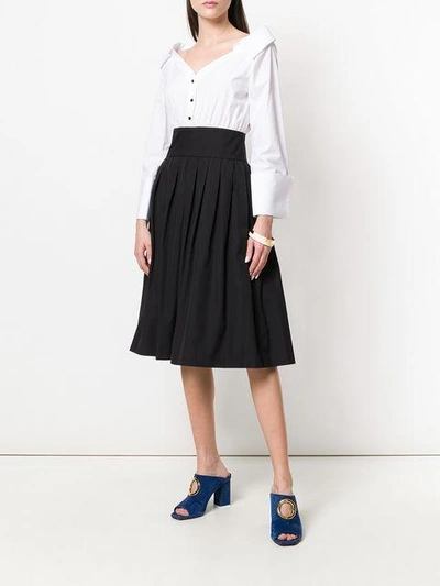 Shop Alice And Olivia Combined Shirt Dress