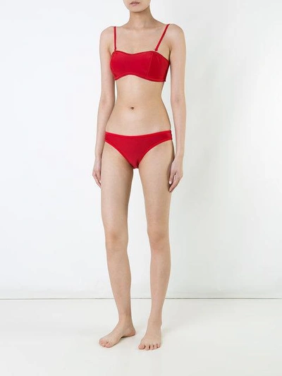 Shop Duskii Kailua Bikini Pants In Red