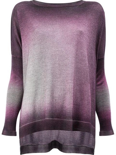 Shop Avant Toi Washed Effect Knitted Top In Pink