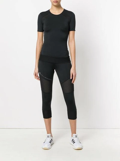 Shop Adidas By Stella Mccartney Performance Essentials T-shirt In Black