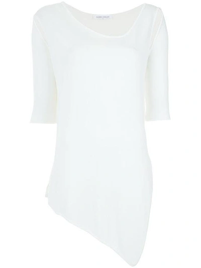 Shop Gloria Coelho Cut Out Knitted Blouse In White