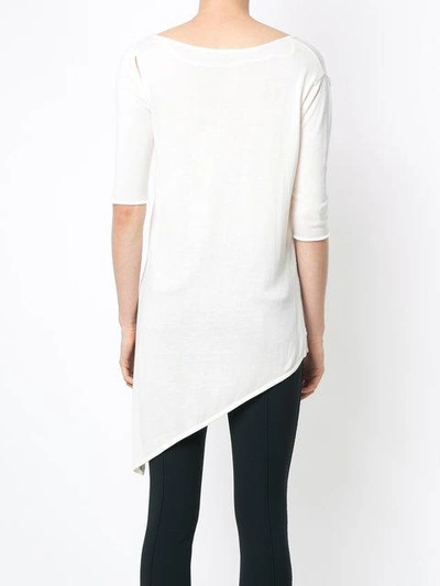 Shop Gloria Coelho Cut Out Knitted Blouse In White