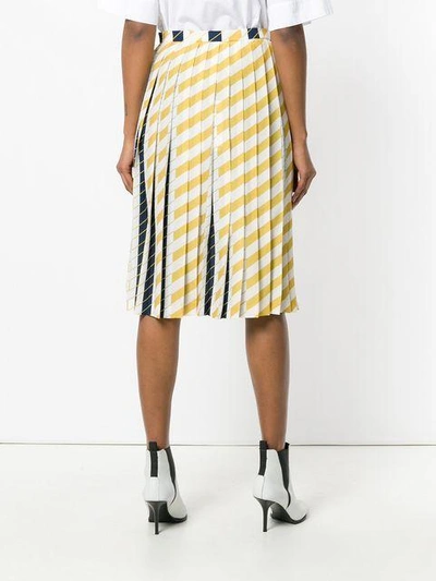 Shop Maison Margiela Textured Pleated Skirt
