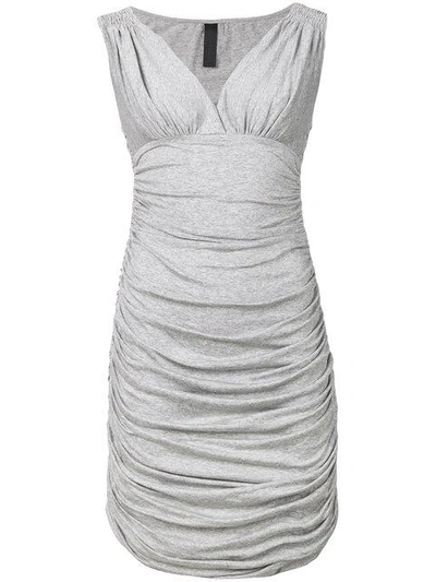 Shop Norma Kamali Tara Dress In Grey