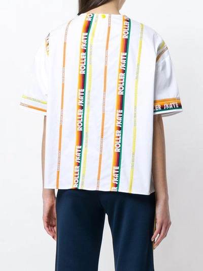 Shop Mira Mikati Roller Skate T-shirt In White