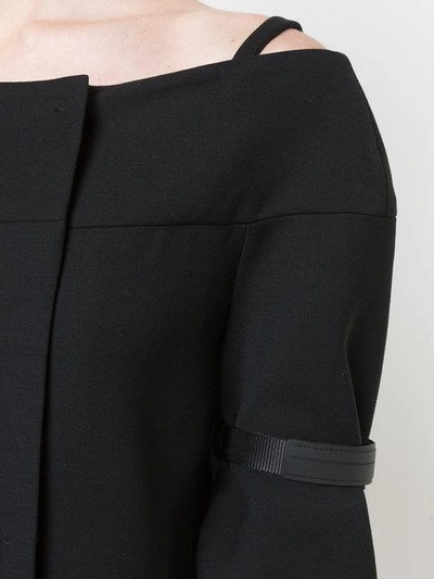 Shop Prada Cashgora Blend Belted Coat - Black