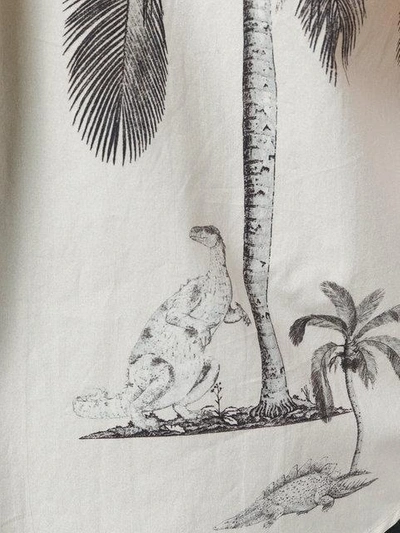 Shop Odeeh Palm Print Board Shirt In Neutrals