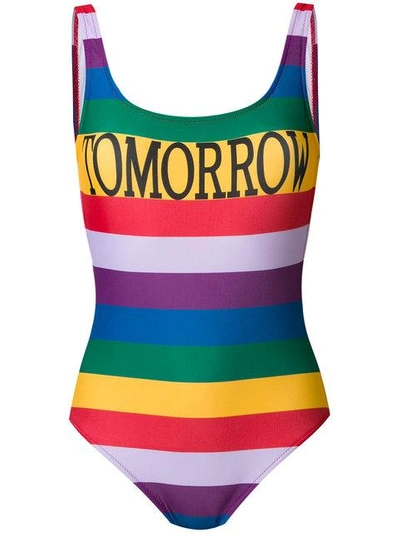 Shop Alberta Ferretti 'tomorrow' Badeanzug In Multicolour