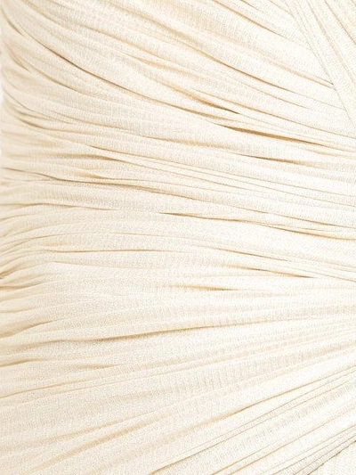 Shop Maria Lucia Hohan Gathered One Shoulder Gown - Neutrals In Nude & Neutrals