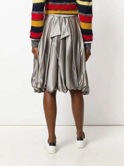 Shop Jw Anderson Gathered Skirt In Grey