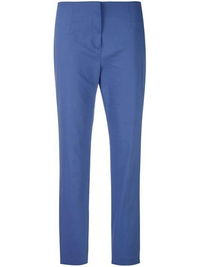 Shop Les Copains Skinny Trousers In Purple