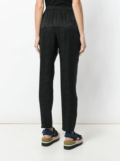 Shop Stella Mccartney Spotted Jacquard Pants - Black
