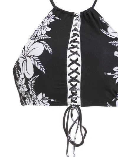 Shop Amir Slama Printed Bikini Set In Black